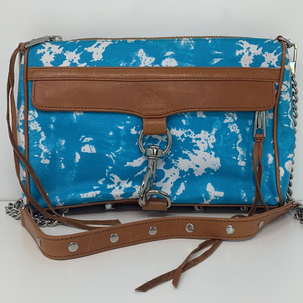 Rebecca Minkkoff Mab Mini Canvas & Leather Satchel Crossbody Bag
